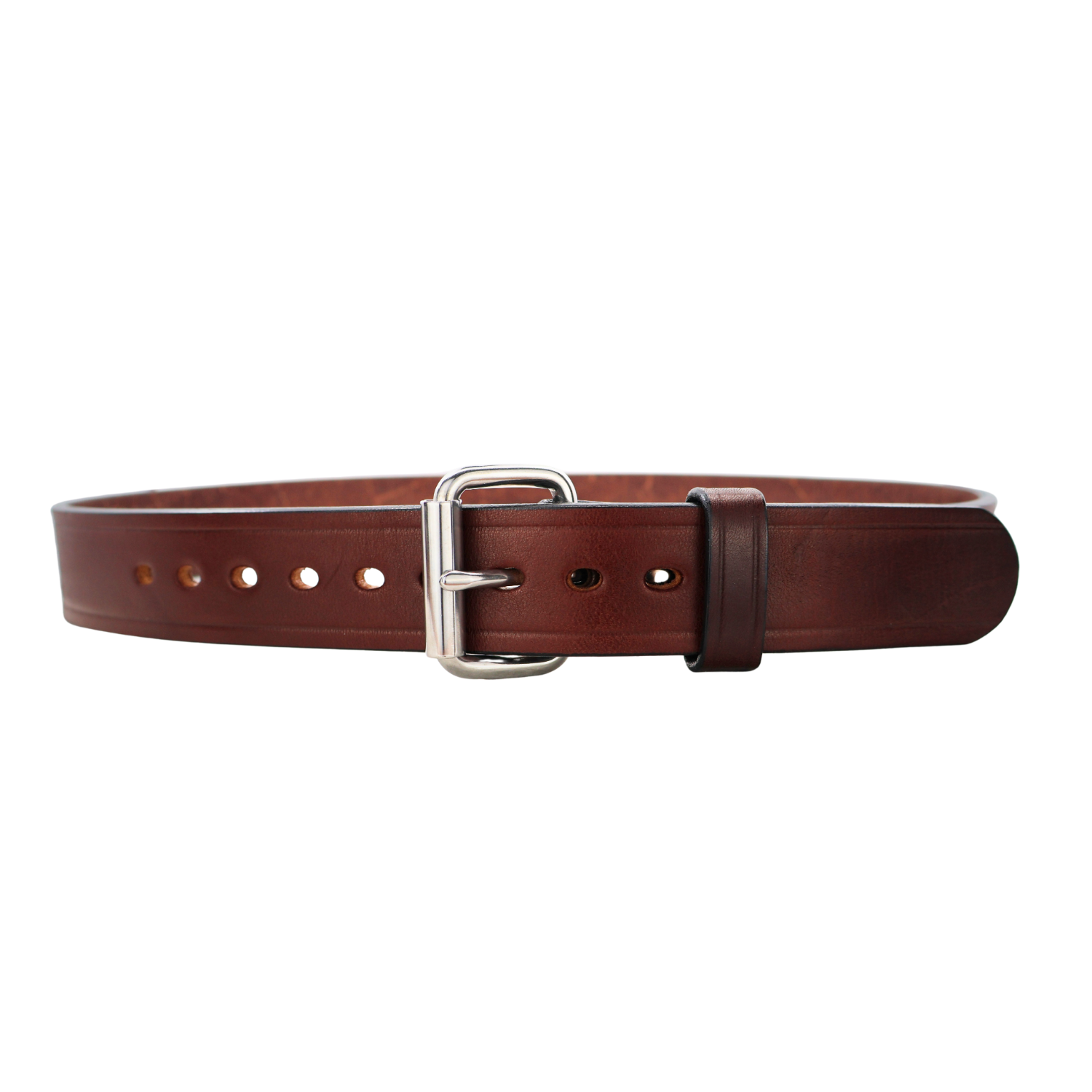 Creased CCW Full Grain Leather Gun Belt 48 / Brown