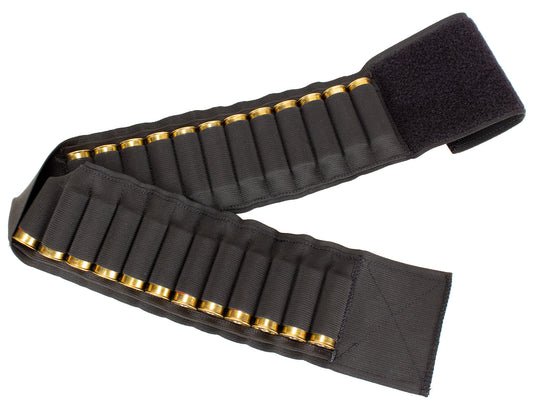 4" Wide Black Belly Bandolier Shell Holster