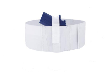 white one gun belly band holster