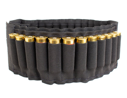 4" Wide Black Belly Bandolier Shell Holster